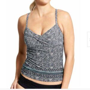 Athleta Tankini Top NWT 32D 32DD, Laguna Twister